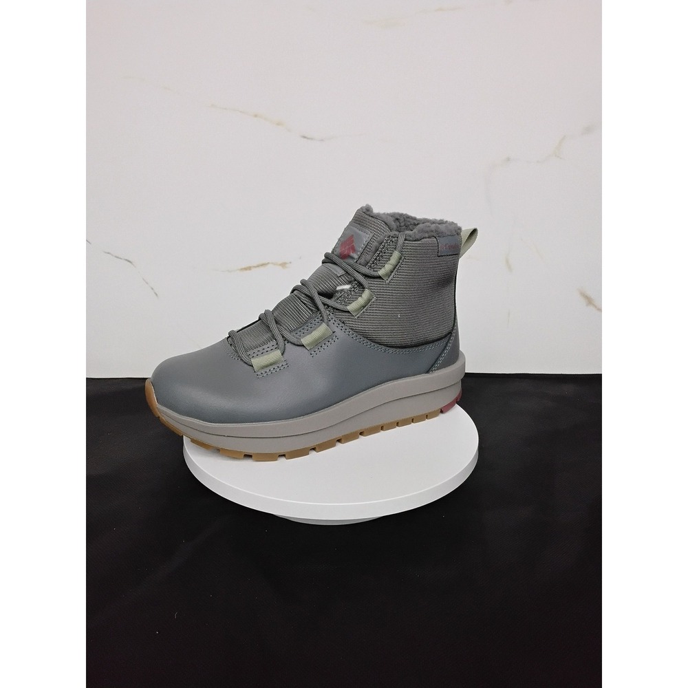 Columbia Moritza Shorty Ankle Boots Grey Faux Fur Lined Size 5 SL94